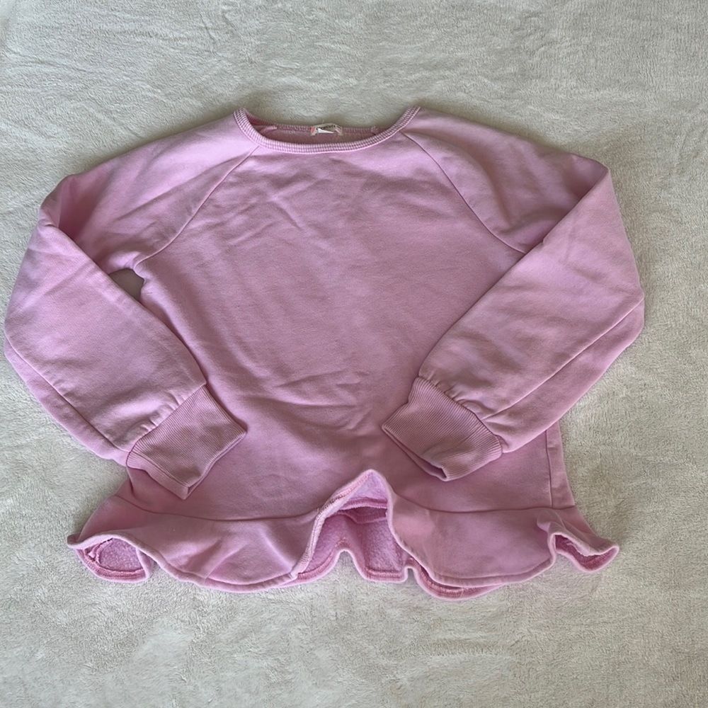 Jcrew ruffle sweatshirt